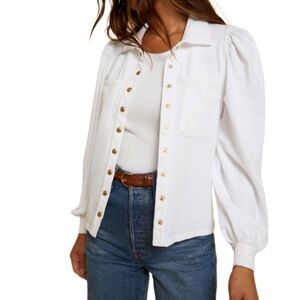 Nation LTD White Desta Cotton Top